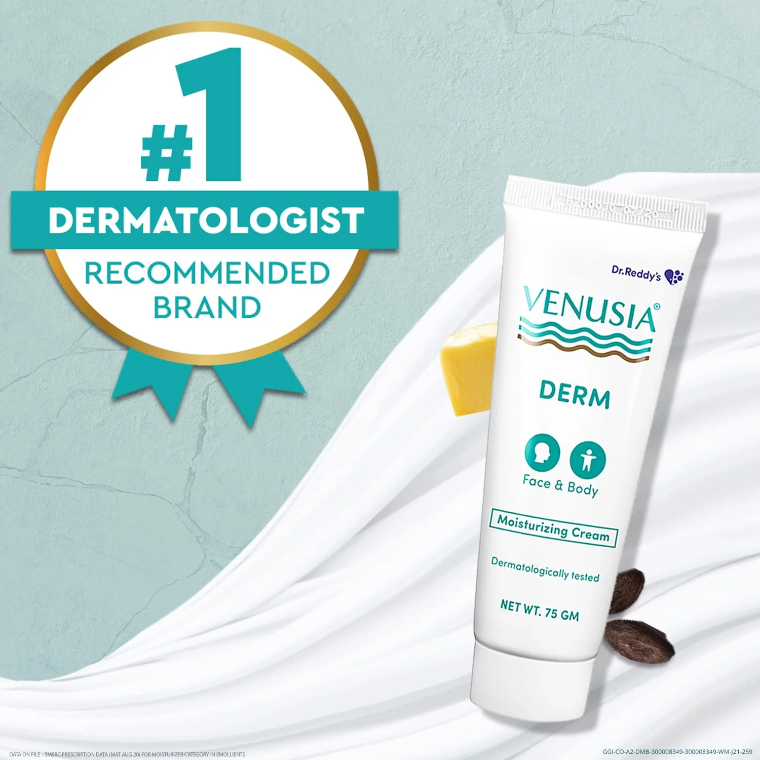 Dr Reddys Venusia Baby Intensive Moisturizing Cream For Dry and Ultra dry Skin Contains Cocoa Aloe Mango & Shea Butters | 75 gm and Venusia Derm Moisturing Cream 75 g - Image 3