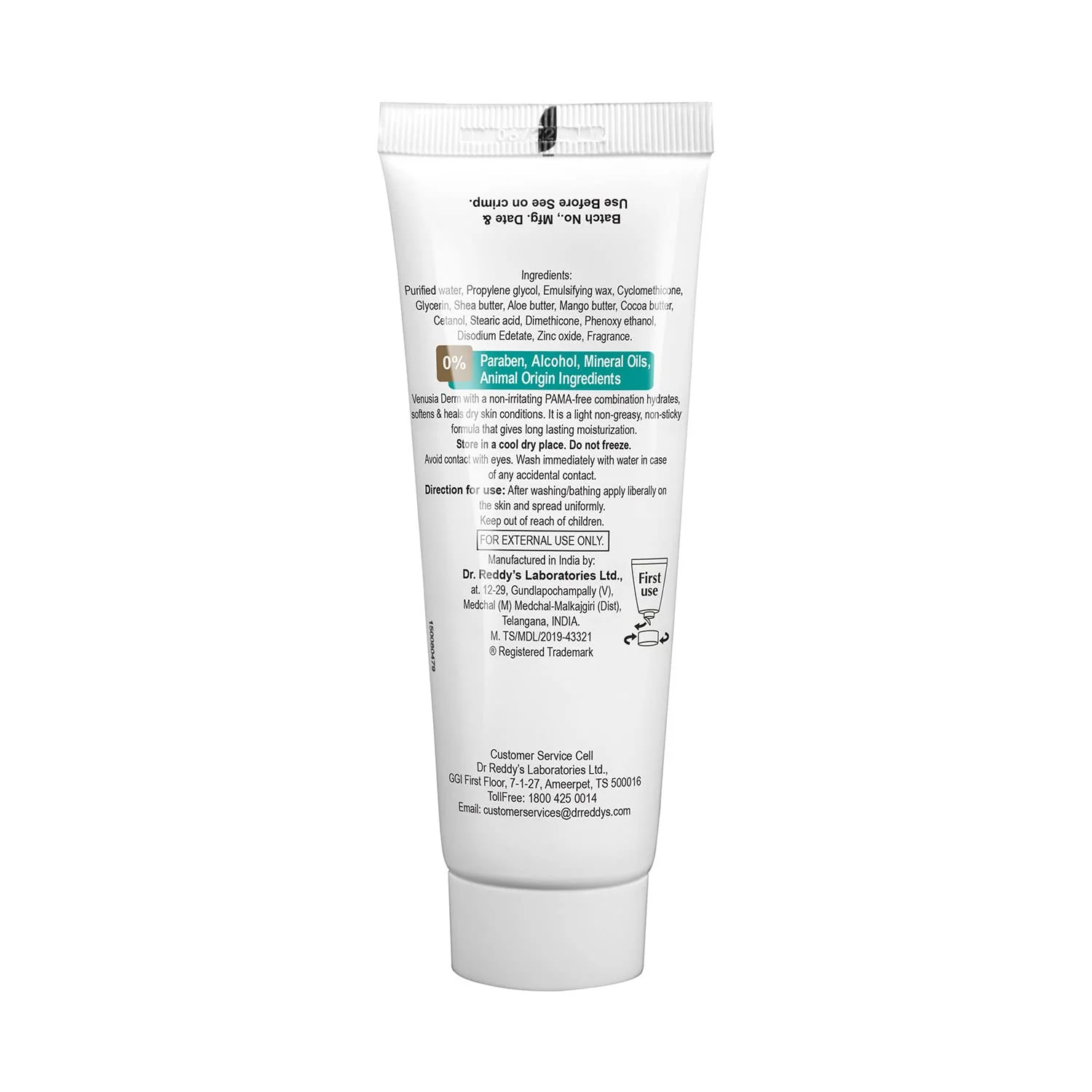 Dr Reddys Venusia Baby Intensive Moisturizing Cream For Dry and Ultra dry Skin Contains Cocoa Aloe Mango & Shea Butters | 75 gm and Venusia Derm Moisturing Cream 75 g - Image 9