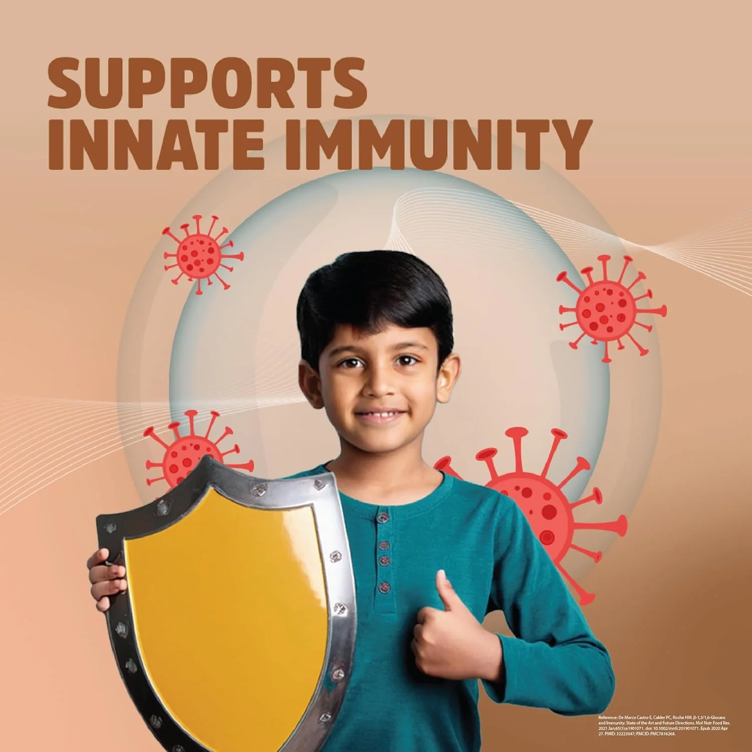 Celehealth Kidz Immuno Plus - 30 Gummies | Pink Guava with Wellmune Vitamin C & Zinc to support body's defence and immunity (Pack of 1) - Image 8