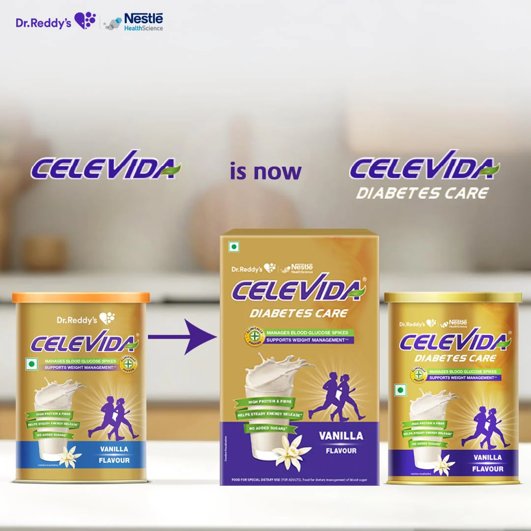 Celevida Protein Powder Drink for Diabetes Management by Dr. ReddyS | Vanilla Flavour | No Added sugar | Plant based | For Sugar control Weight Management & Immunity Support | 400gm Tin Pack - Image 5