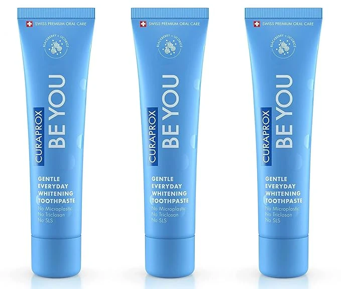 Curaprox BeYou Toothpaste 60ml - Gentle Everyday Whitening Toothpaste - SLS Free Microplastic Free Triclosan Free Fluoride Toothpaste (Blue) - Image 10