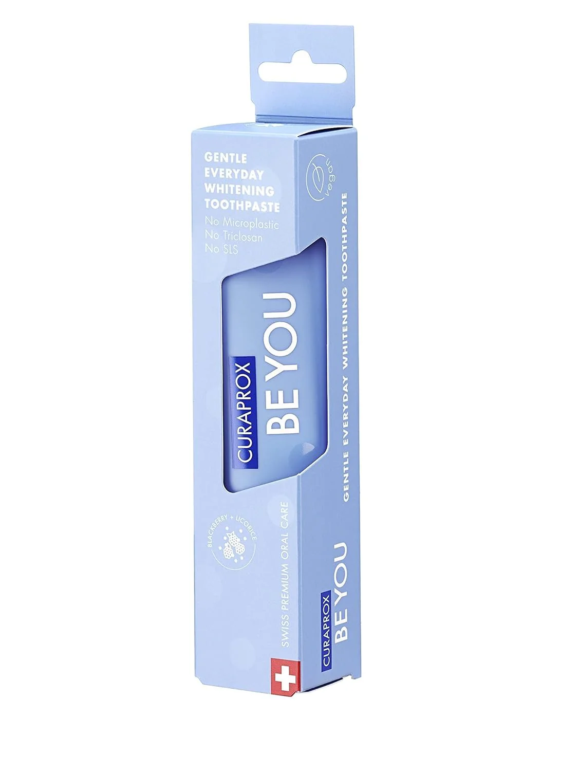 Curaprox BeYou Toothpaste 60ml - Gentle Everyday Whitening Toothpaste - SLS Free Microplastic Free Triclosan Free Fluoride Toothpaste (Blue) - Image 4