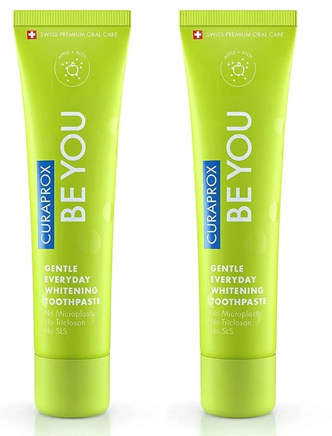 Curaprox BeYou Toothpaste 60ml - Gentle Everyday Whitening Toothpaste - SLS Free Microplastic Free Triclosan Free Fluoride Toothpaste (Green) - Image 8