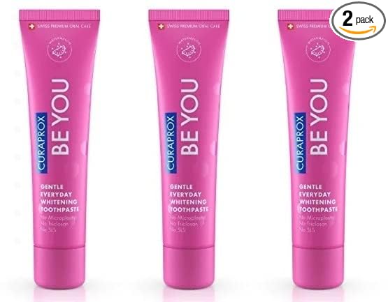 Curaprox BeYou Toothpaste 60ml - Gentle Everyday Whitening Toothpaste - SLS Free Microplastic Free Triclosan Free Fluoride Toothpaste (Pink) - Image 10