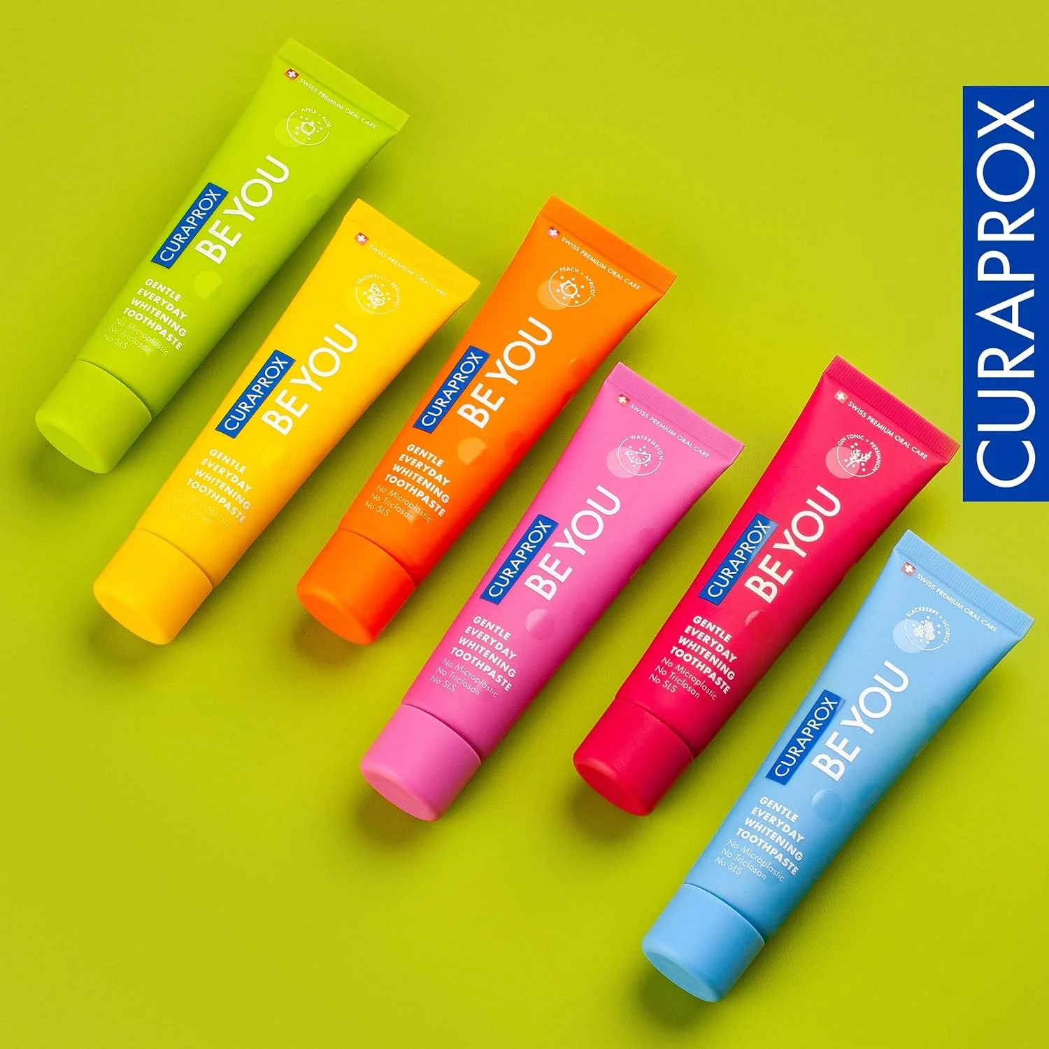 Curaprox BeYou Toothpaste 60ml - Gentle Everyday Whitening Toothpaste - SLS Free Microplastic Free Triclosan Free Fluoride Toothpaste (Pink) - Image 8