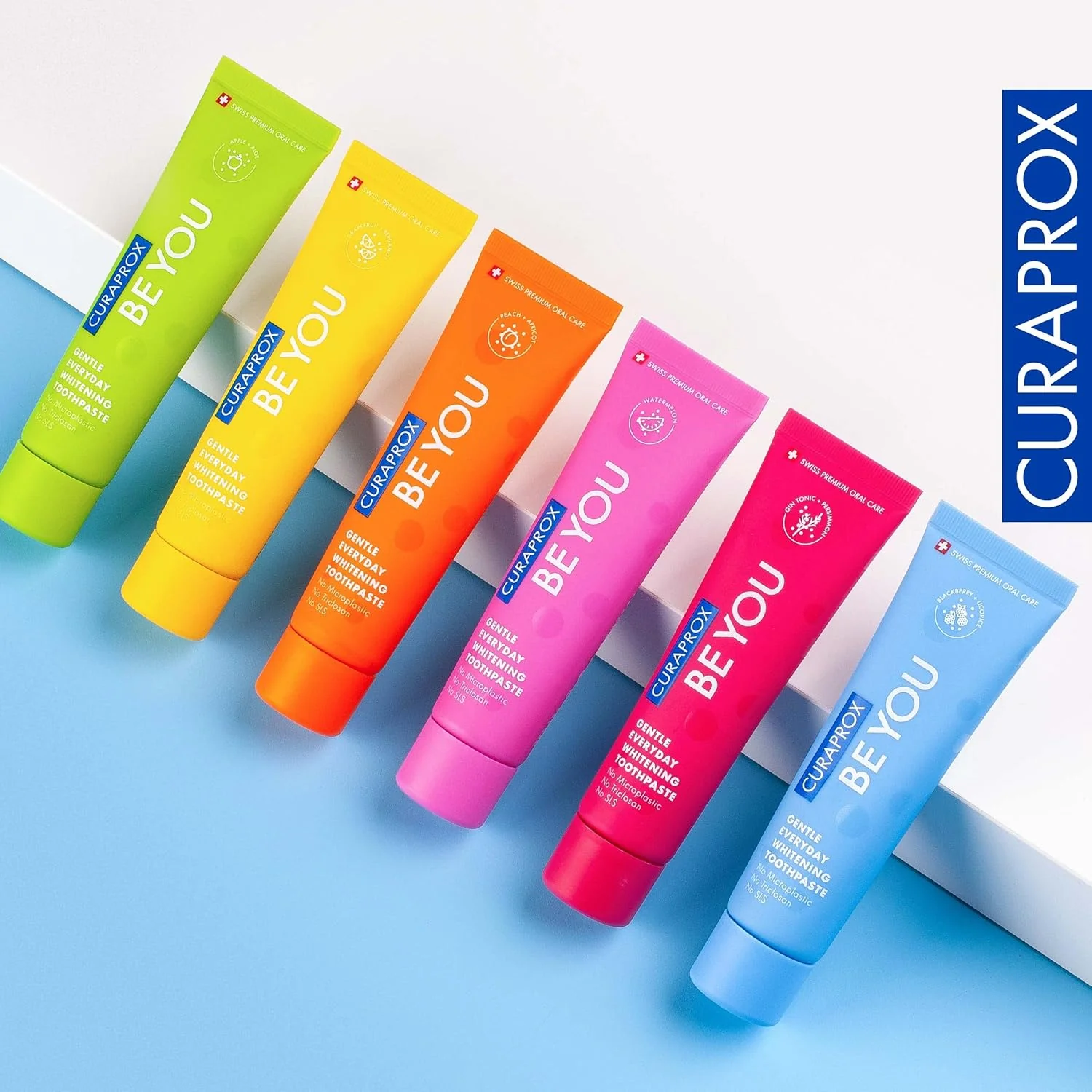 Curaprox BeYou Toothpaste 60ml - Gentle Everyday Whitening Toothpaste - SLS Free Microplastic Free Triclosan Free Fluoride Toothpaste (Red) - Image 6