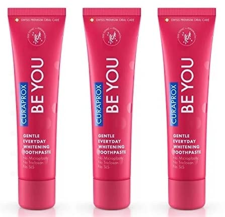 Curaprox BeYou Toothpaste 60ml - Gentle Everyday Whitening Toothpaste - SLS Free Microplastic Free Triclosan Free Fluoride Toothpaste (Red) - Image 9