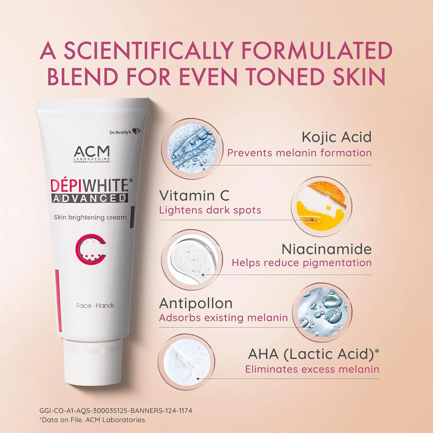 Dr Reddy's Depiwhite Advanced Skin Radiance Cream with Phosphatase Activators Help Reduces Dark Spots Helps Improves Complexion Sustained Results No Hydroquinone and Steroids 40ml - Image 3
