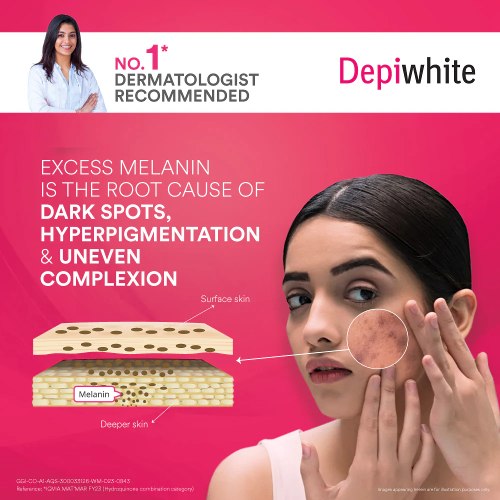 Dr Reddy's Depiwhite Advanced Skin Radiance Cream with Phosphatase Activators, help Reduces Dark Spots, help Improves Complexion, Sustained Results, No Hydroquinone and Steroids, 15ml - Image 8