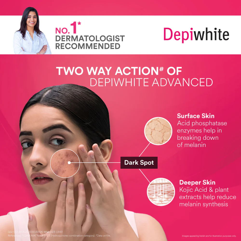 Dr Reddy's Depiwhite Advanced Skin Radiance Cream with Phosphatase Activators, Help Reduces Dark Spots, Helps Improves Complexion, Sustained Results, No Hydroquinone and Steroids, 40ml - Image 6