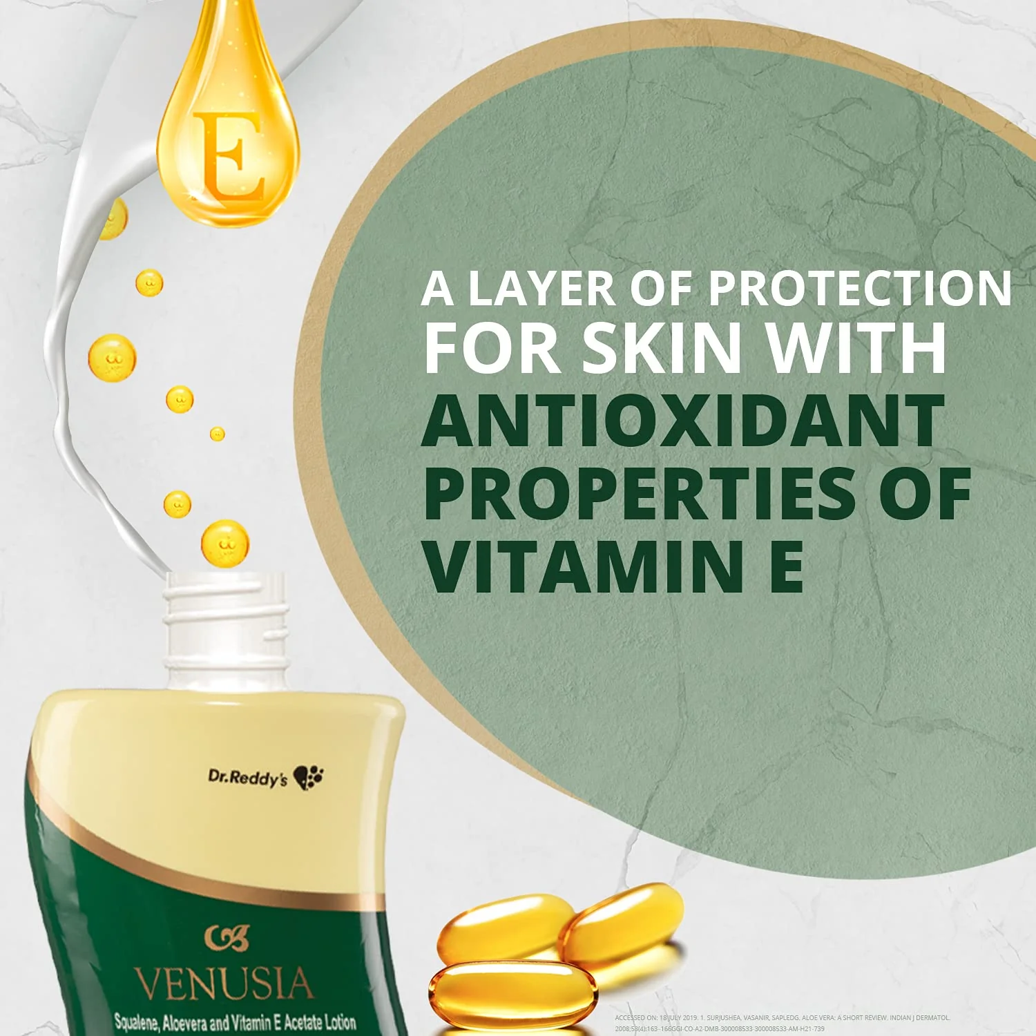 Dr. Reddy's Venusia Moisturizing Lotion With Aloe Vera, Vitamin E & Squalene,Smooth & Moisturized Skin,100 ML - Image 7