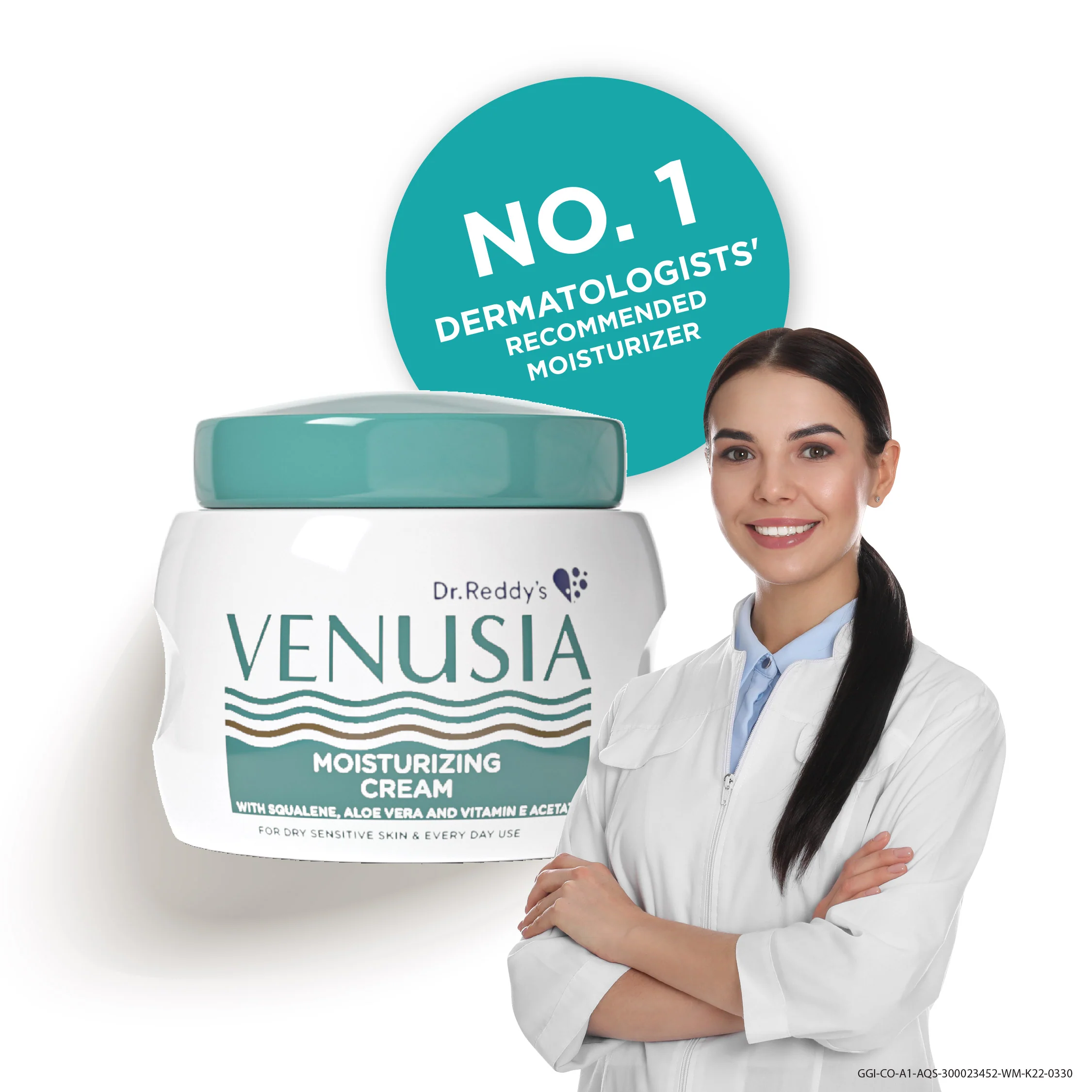 Dr. Reddy's Venusia Moisturizing Cream With Aloe Vera,Vitamin E & Squalene 100 GM - Image 3