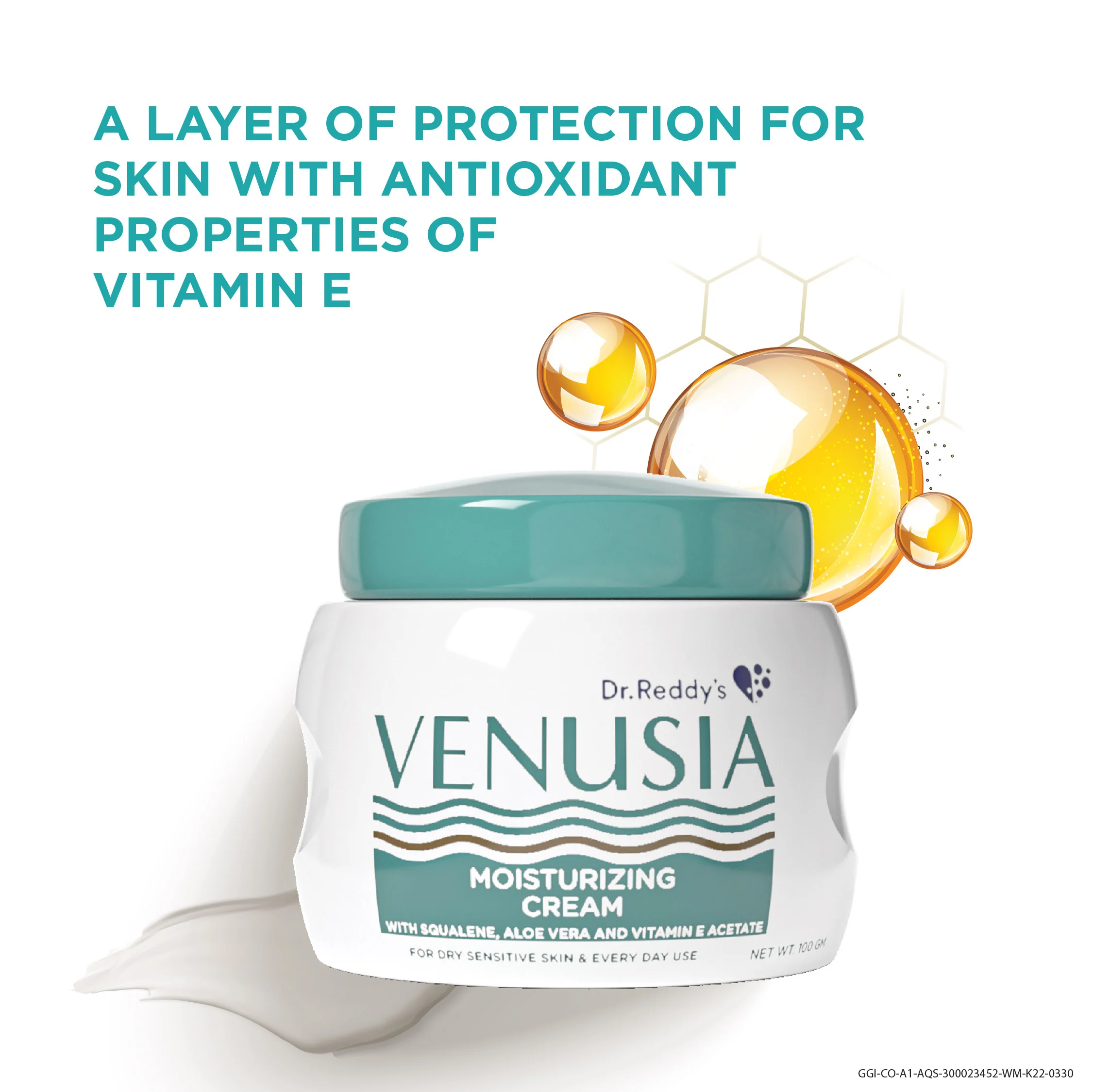 Dr. Reddy's Venusia Moisturizing Cream With Aloe Vera,Vitamin E & Squalene 100 GM - Image 7
