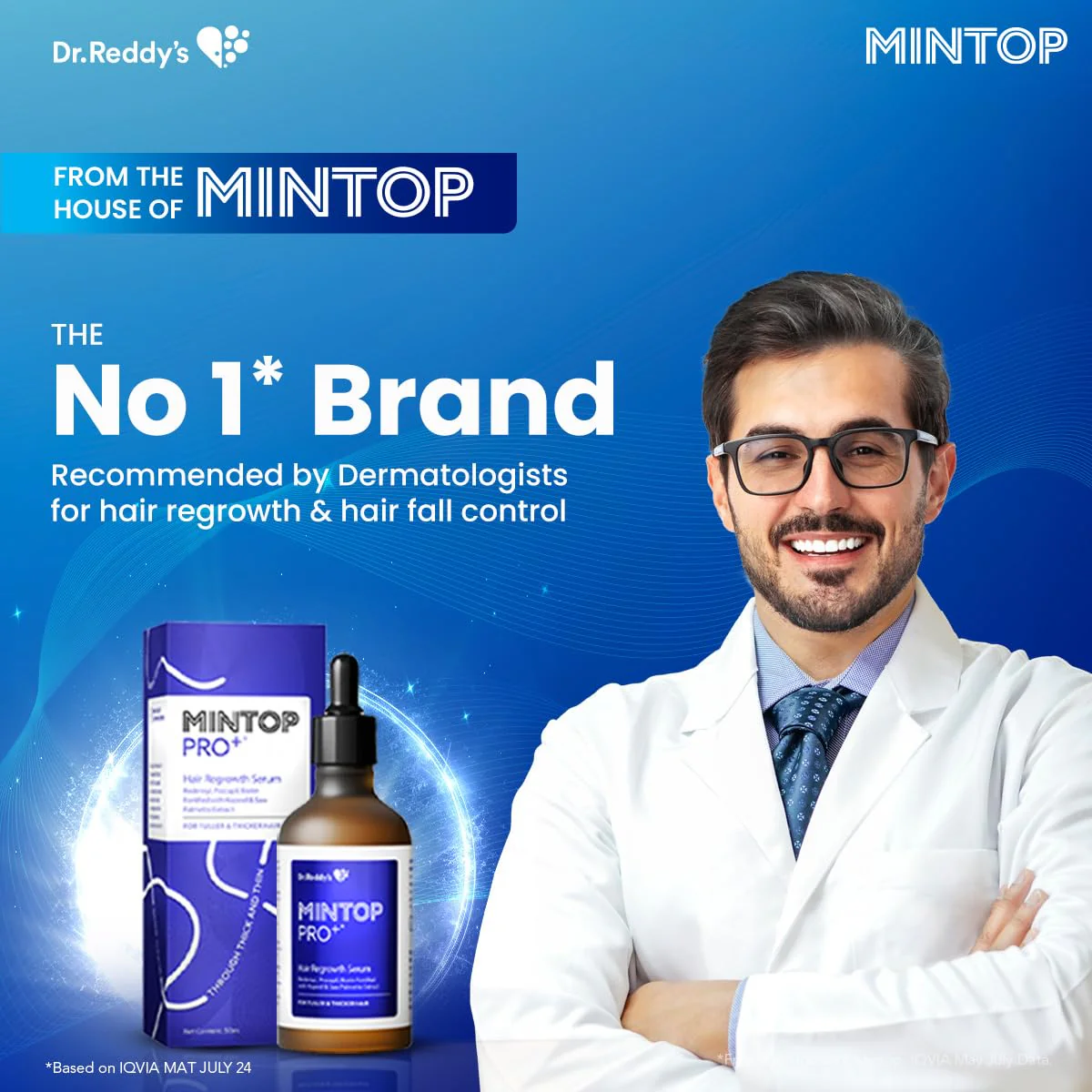 Mintop Pro Plus| Hair Regrowth Serum by Dr Reddys|Fortified with Redensyl Procapil Biotin and Copexil| Proven Hair Fall Control| Scalp Nutrition| 50 Ml - Image 9