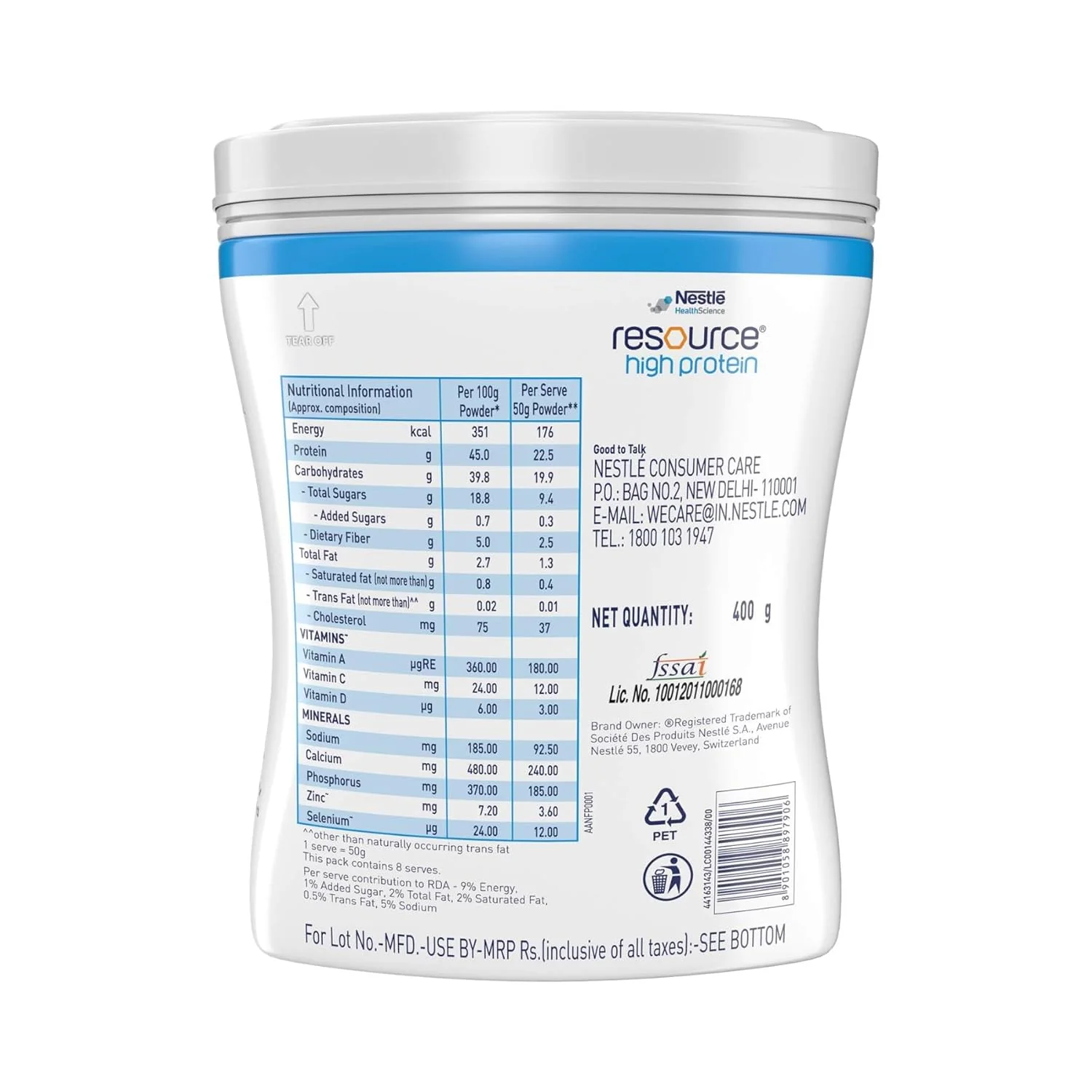 Nestle Resource High Protein  400 g - Image 4
