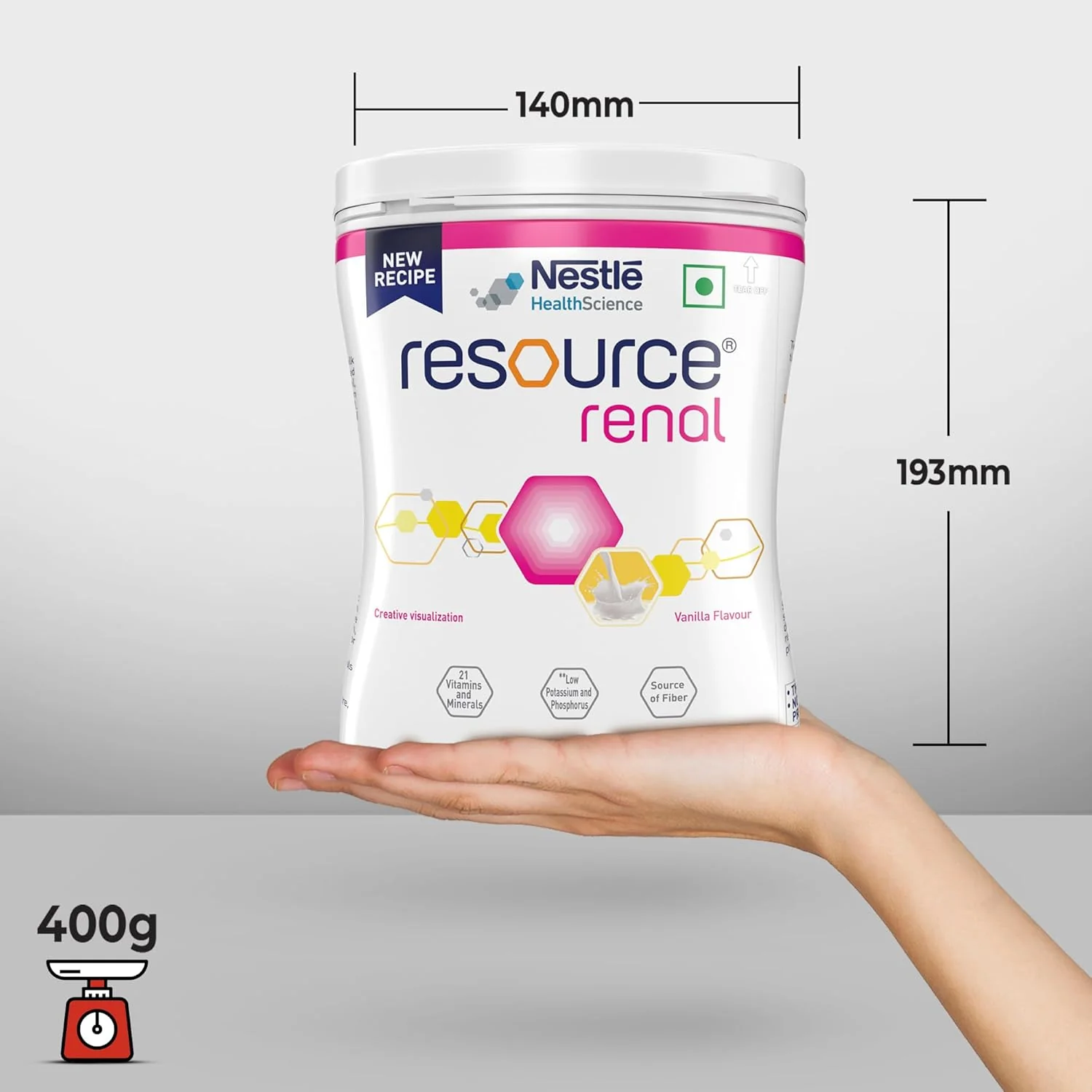 RESOURCE Renal Food For Dietary Management Vanilla Flavour 400g Pet Jar - Image 6