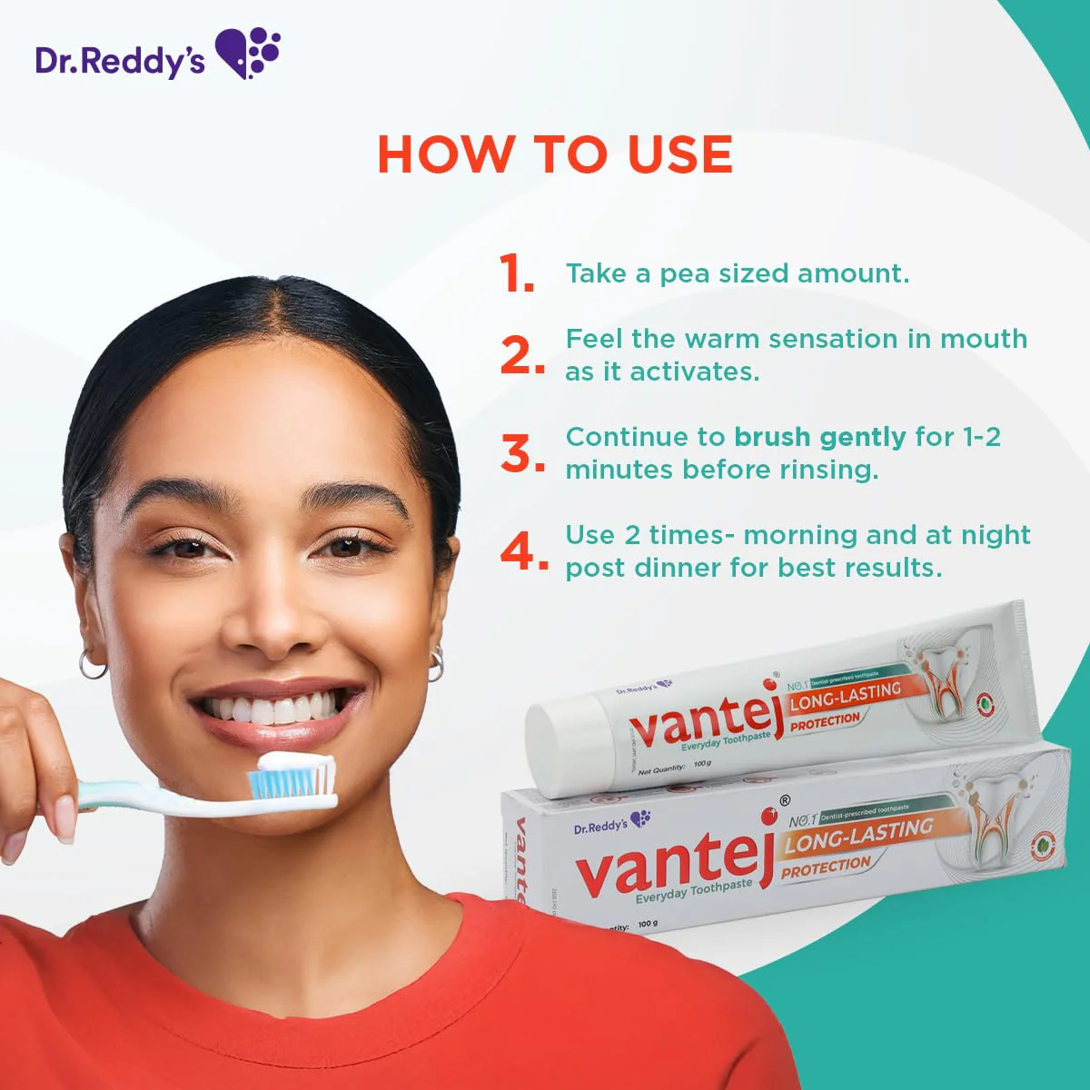 Vantej Toothpaste for Sensitive Teeth Dentist recommended sensitivity toothpaste for everyday use - 100g white - Image 7