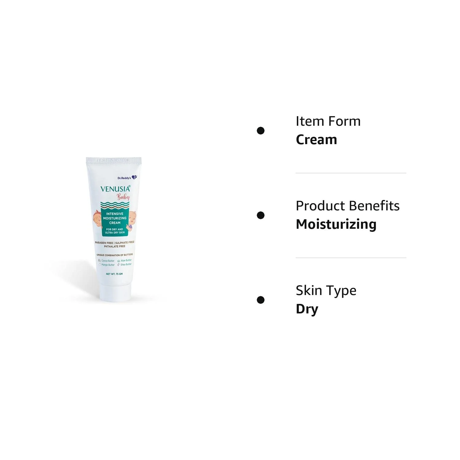 Dr. Reddy's Venusia Baby Intensive Moisturizing Cream, provides soft and smooth skin, 75 GM - Image 7