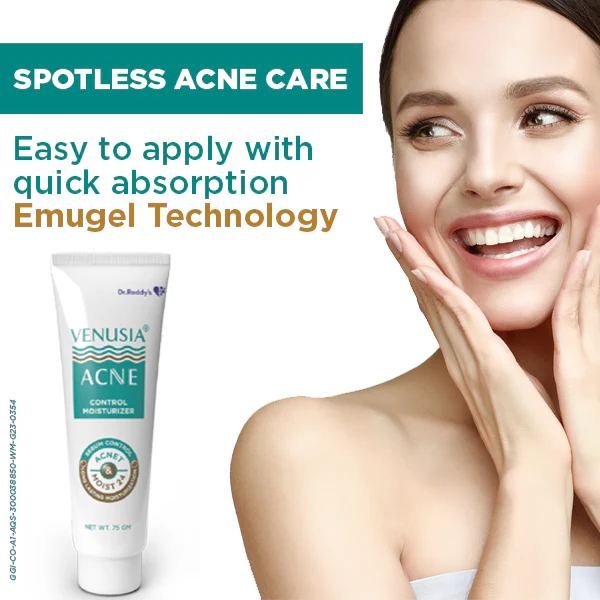 Dr. Reddy's Venusia Acne lotion by Dr. Reddy's |Non-comedogenic & Oil free lotion | Sebum control | Easy to Apply and Quick absorption | 75gm - Image 4