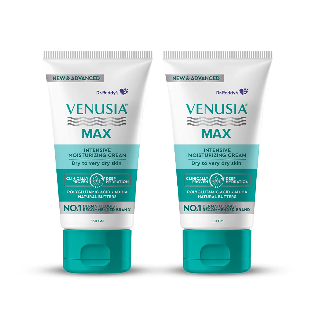 Dr. Reddy's Venusia Max Intensive Moisturizing Cream, For Dry Skin, Repairs & Smoothens Skin, 150 GM - Image 9