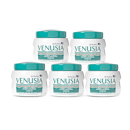 Dr. Reddy's I Venusia Moisturizing Cream IIBody & face cream for dry to very dry skin IWith Aloe Vera, Vitamin E and Squalene I Upto 24 hrs hydration I Non comedogenic, Non greasy, Dermat Recommended I 100g - Image 10