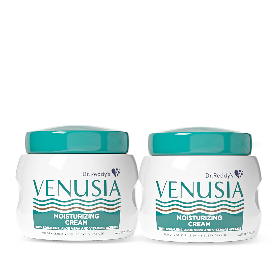 Dr. Reddy's I Venusia Moisturizing Cream IIBody & face cream for dry to very dry skin IWith Aloe Vera, Vitamin E and Squalene I Upto 24 hrs hydration I Non comedogenic, Non greasy, Dermat Recommended I 100g - Image 7